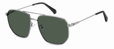 Men Polaroid Sunglasses: PLD 4141/G/S/X-Ruthenium(2) - SpecSMART Eye Clinic (Diagonal View)